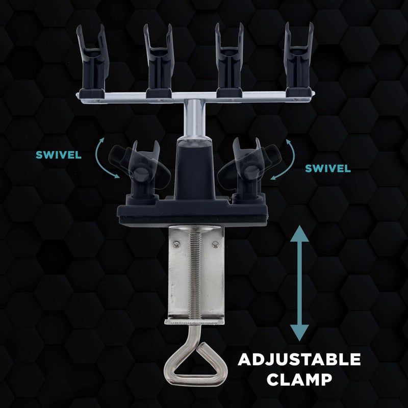 Master Airbrush Universal Clamp-On 6-Airbrush Holder - Airbrush Accessories & Supplies for Garage or Workspace - Image 3